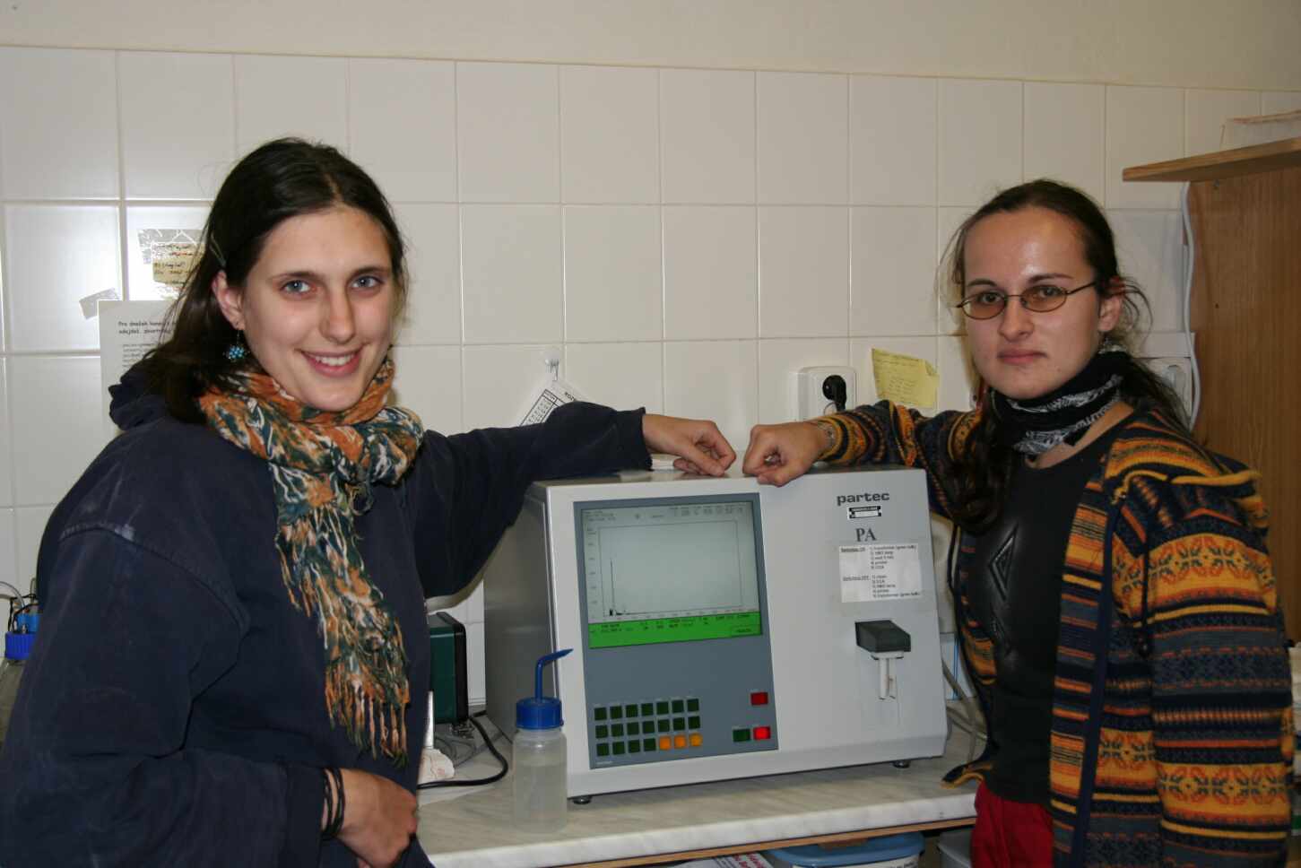Daniela Bártová, Ivana Hralová and Cytometer PA-1